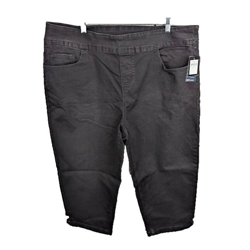 Avenue Lattice Butter Jeans High Rise Skinny Black Women's Size 22 Black - Picture 2 of 6